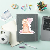 Sticker Curte Yorkshire Terrier Anniversaire (Couverture iPad)