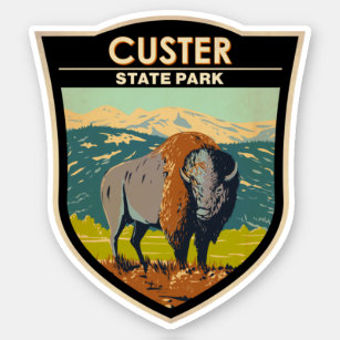 Sticker Custer State Park South Dakota American Bison