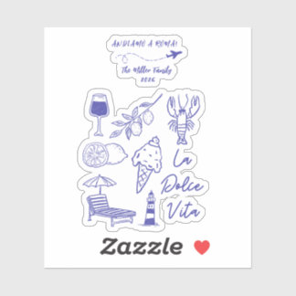 Sticker Custom Andiamo a Roma Italy Travel