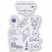 Sticker Custom Andiamo a Roma Italy Travel (Devant)