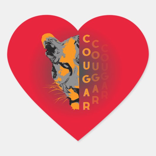 sticker Custom cougar (Voorkant)