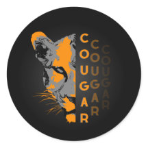 sticker Custom cougar