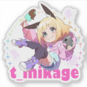 Sticker Custom-Cut Vinyl Sticker　貼ってはがせるラップトップスキン (Devant)