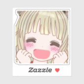 Sticker Custom-Cut Vinyl Sticker【smile】 カスタムカットビニールステッカー (Feuille)