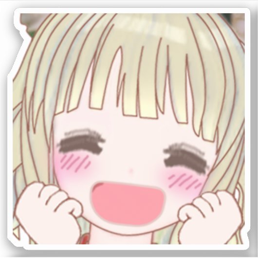 Sticker Custom-Cut Vinyl Sticker【smile】 カスタムカットビニールステッカー (Devant)