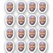 Sticker Custom Face Stickers, Personalized Photo (Devant)