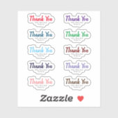 Sticker Custom Family Text Christmas Merci cadeau d'affair (Feuille)