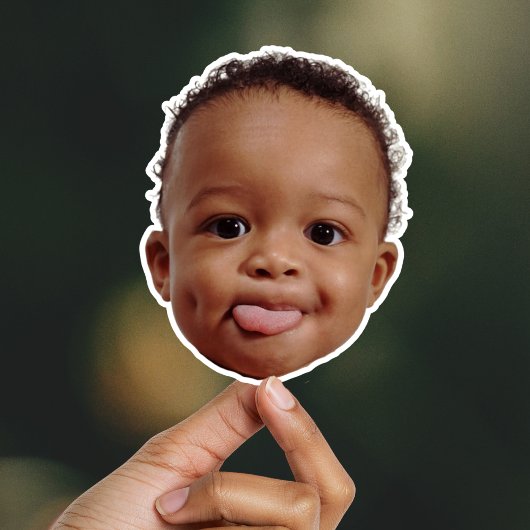 Sticker Custom Happy Baby Face Meme Photo Personalized