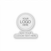 Sticker Custom Logotipo Store & Business (Devant)
