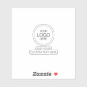 Sticker Custom Logotipo Store & Business (Feuille)