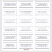 Sticker Custom Name 18 Shipping Large Address Labels (Feuille)