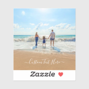 Sticker Custom Photo et texte - Your Own Design - Family