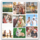 Sticker Custom Photos Stickers, Custom 9 Photos   (Recto)