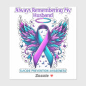 Sticker Custom Suicide Prevention Awareness Memorial  (Feuille)