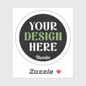 Sticker custom, unique, sleek & minimalist (Feuille)