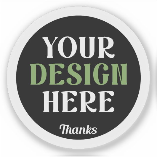 Sticker custom, unique, sleek & minimalist (Devant)