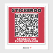Sticker Customizable Business Promotion QR Code Car Decal  (Feuille)