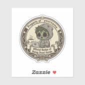 Sticker Customizable Dead Inside Badge (Feuille)