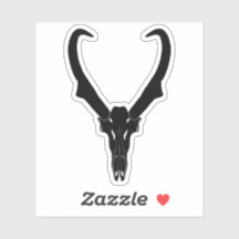 Customizable Pronghorn Skull