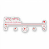 Sticker Customizable Your Favorite Music (Devant)