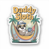 Sticker Cut Daddy Sloth Père (Devant)