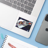 Sticker Cutaway Un Appareil Spacecraft Gemini À Deux Perso (Ordinateur portable avec iPhone)