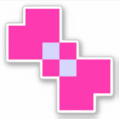 Sticker Cute 8 bits Pixel Bow (Devant)