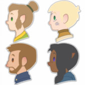 Sticker Cute à un moulage (Devant)