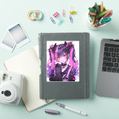 Sticker Cute Anime Goth Girl (Couverture iPad)