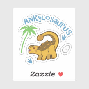 Sticker Cute Ankylosaurus