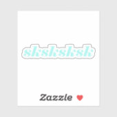 Sticker Cute Aqua sksksksksksksksk (Feuille)