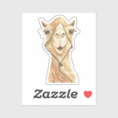 Sticker Cute Aquarelle esthétique Camel Arabe (Feuille)