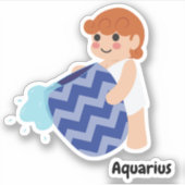 Sticker Cute Aquarius (Devant)