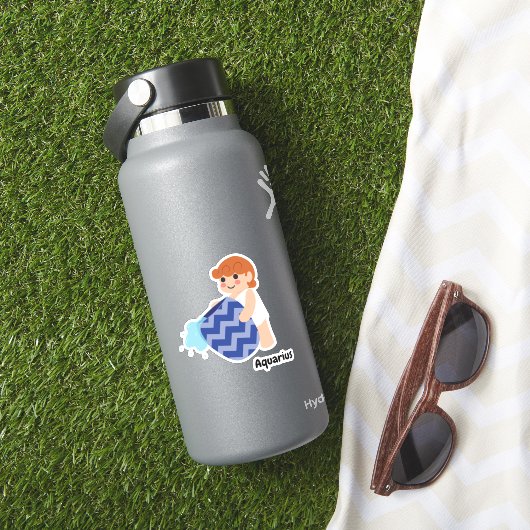 Sticker Cute Aquarius (HydroFlask Insitu)