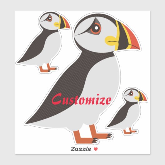 Sticker Cute Atlantic tampin design Thunder_Cove (Feuille)