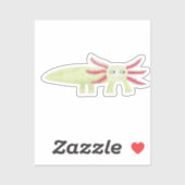 Sticker Cute Axolotl (Feuille)