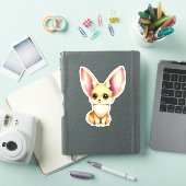 Sticker Cute Baby Fennec Fox (Couverture iPad)