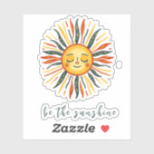 Sticker Cute "Be The Sunshine" Vinyl (Feuille)