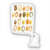 Sticker Cute BOO Ghost Halloween (Recto)
