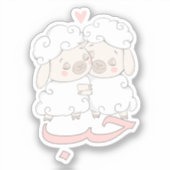 Sticker Cute branchée, Cute, Cute, Houb Love En Arabe Arab (Recto)