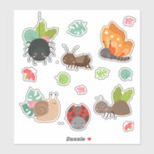 Sticker Cute Bugs Collection 5 Scrapbooking (Feuille)