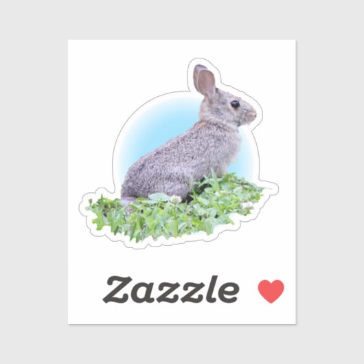Sticker Cute Bunny (Feuille)