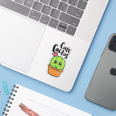 Sticker Cute cactus (Ordinateur portable avec iPhone)