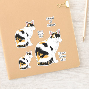 Sticker Cute Calico Cat