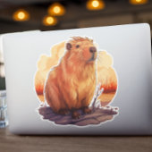 Sticker Cute Capybara