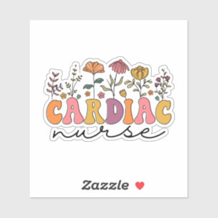 Sticker Cute Cardiac Nurse