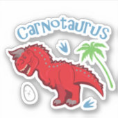 Sticker Cute Carnotaurus (Devant)