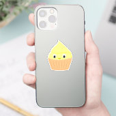 Sticker Cute Cartoon Citron Cupcake (Téléphone)