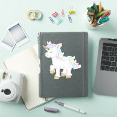Sticker Cute Cartoon Unicorne - Kiss-Cut (Couverture iPad)