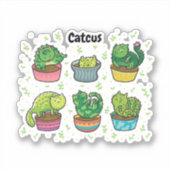 Sticker Cute Catcus (Devant)